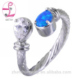 Saudi arabia opal wedding ring wholesale price in thailand 925 sterling silver